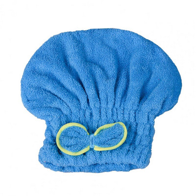 Moodne juuksekuivatusmüts Vastupidav juuksekuivatusmüts Mugav kiiresti kuivav kõrge elastsusega tüdrukute naiste Bowknot juuksekuivatusmüts