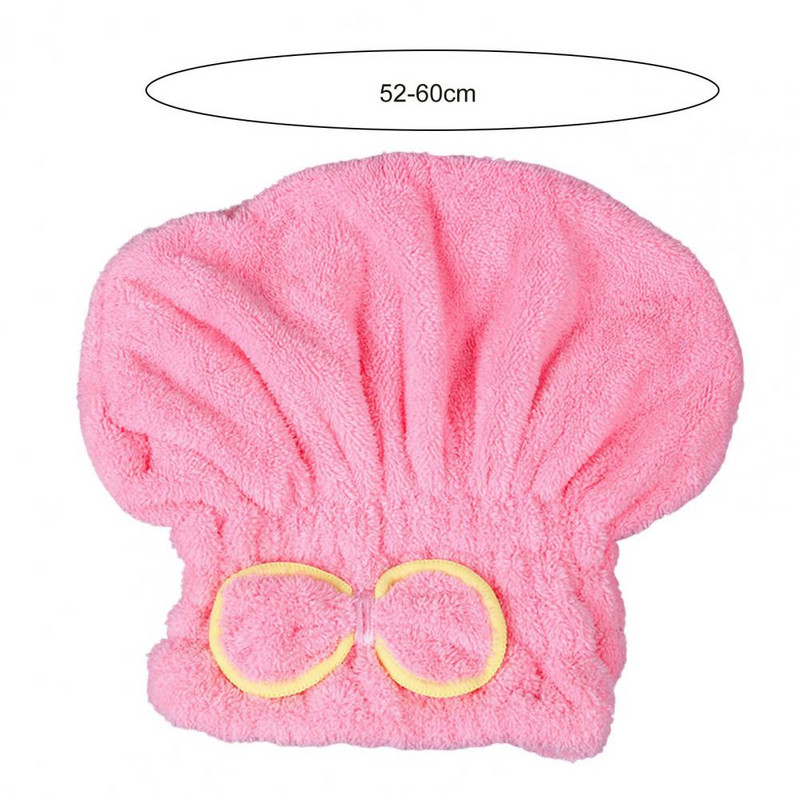 Moodne juuksekuivatusmüts Vastupidav juuksekuivatusmüts Mugav kiiresti kuivav kõrge elastsusega tüdrukute naiste Bowknot juuksekuivatusmüts