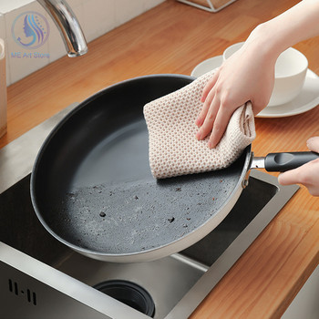 Изключително мека абсорбираща кърпа за чай Вафлена тъкан Памучни парцали за чинии Кухненска чиния за хранене Кърпа за ръце Кухненски аксесоари Инструменти за почистване