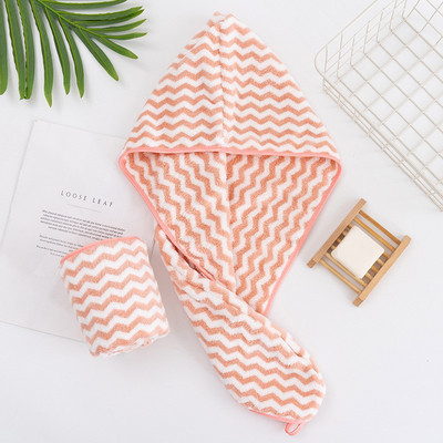 Brzo upijajuća kapa za sušenje kose Turban Šešir od ananasa Koraljnog runa Ručnik za dugu kosu za sušenje kose 25x65 cm