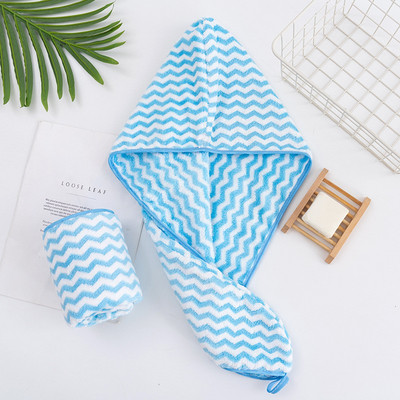 Brzo upijajuća kapa za sušenje kose Turban Šešir od ananasa Koraljnog runa Ručnik za dugu kosu za sušenje kose 25x65 cm