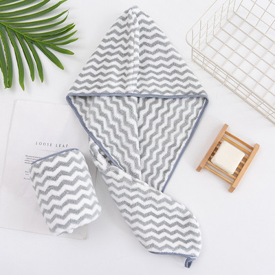 Brzo upijajuća kapa za sušenje kose Turban Šešir od ananasa Koraljnog runa Ručnik za dugu kosu za sušenje kose 25x65 cm