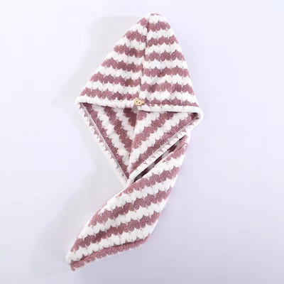 Brzo upijajuća kapa za sušenje kose Turban Šešir od ananasa Koraljnog runa Ručnik za dugu kosu za sušenje kose 25x65 cm