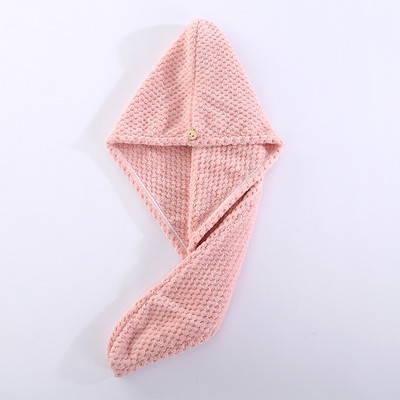 Brzo upijajuća kapa za sušenje kose Turban Šešir od ananasa Koraljnog runa Ručnik za dugu kosu za sušenje kose 25x65 cm