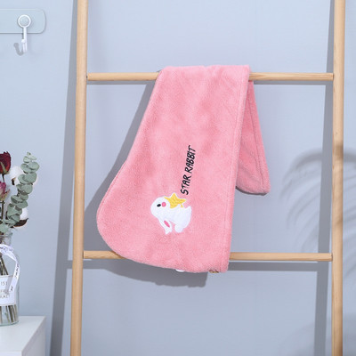 Brzo upijajuća kapa za sušenje kose Turban Šešir od ananasa Koraljnog runa Ručnik za dugu kosu za sušenje kose 25x65 cm