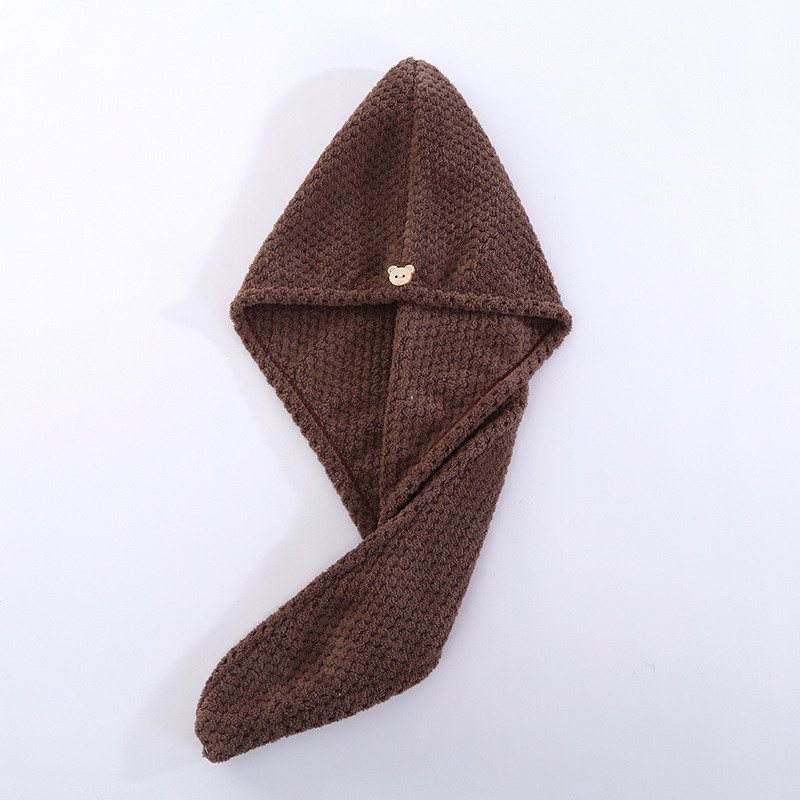 Brzo upijajuća kapa za sušenje kose Turban Šešir od ananasa Koraljnog runa Ručnik za dugu kosu za sušenje kose 25x65 cm