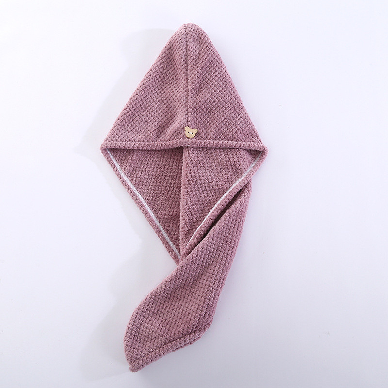 Brzo upijajuća kapa za sušenje kose Turban Šešir od ananasa Koraljnog runa Ručnik za dugu kosu za sušenje kose 25x65 cm