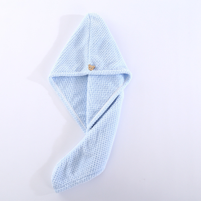 Brzo upijajuća kapa za sušenje kose Turban Šešir od ananasa Koraljnog runa Ručnik za dugu kosu za sušenje kose 25x65 cm