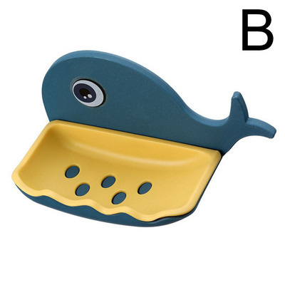 Kutija za sapun u obliku kita Odvod Držač sapuna Kupaonski pribor Zidna posuda za sapun Posuda za sapun Posuda za sapun za kupaonicu