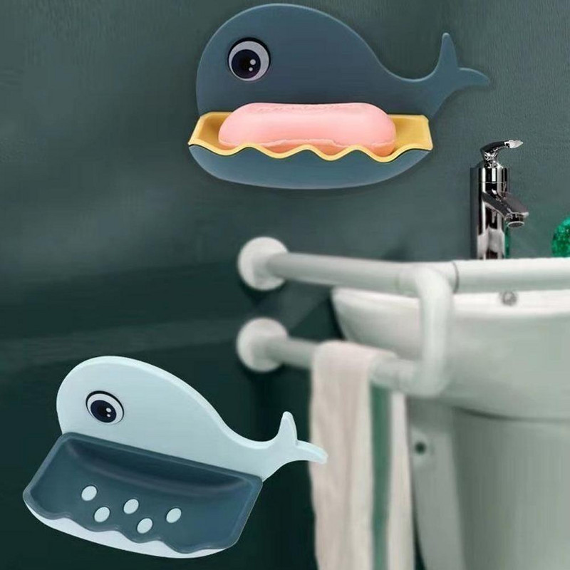 Kutija za sapun u obliku kita Odvod Držač sapuna Kupaonski pribor Zidna posuda za sapun Posuda za sapun Posuda za sapun za kupaonicu