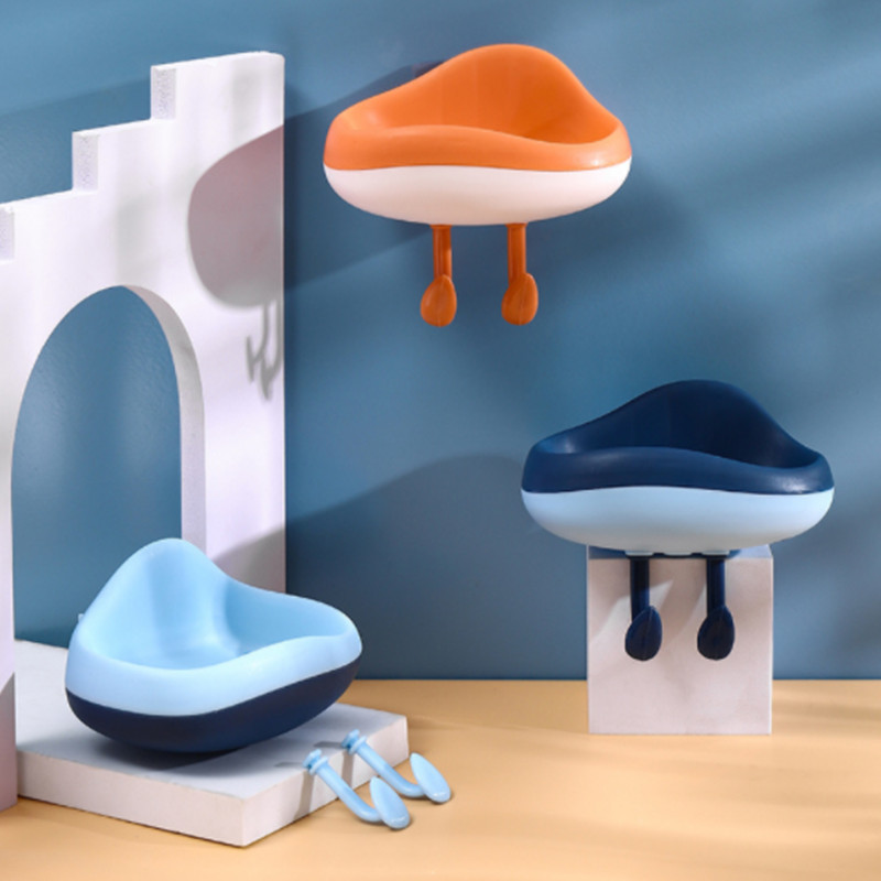1PC Kutija za sapun u obliku oblaka na zidu Viseći odvod Držač za sapun Polica za tuš Posude za sapun za pranje rublja Posuda za odlaganje Kupaonski pribor