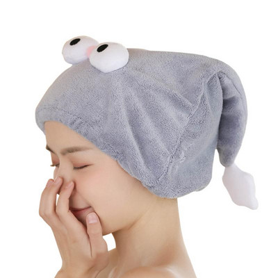 Brzosušivi ručnik za kosu Brzo upija vodu Ručnik za vezenje Jako upijajući Ručnik za kućanstvo za suhu kosu Slatka kapa za sušenje kose