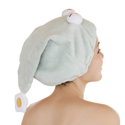 Brzosušivi ručnik za kosu Brzo upija vodu Ručnik za vezenje Jako upijajući Ručnik za kućanstvo za suhu kosu Slatka kapa za sušenje kose