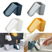 Kreativni 2u1 zidni držač za sapun Odvod Kutija za sapun Kupaonski organizator Stalak za pohranu Četkica za zube Spremnik za češalj Polica