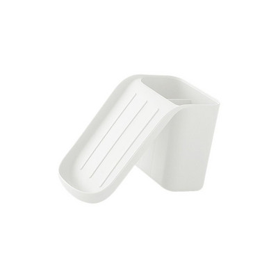 Kreativni 2u1 zidni držač za sapun Odvod Kutija za sapun Kupaonski organizator Stalak za pohranu Četkica za zube Spremnik za češalj Polica