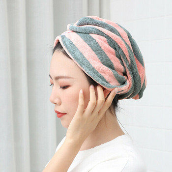 Προϊόντα οικιακής χρήσης καπέλο για στεγνά μαλλιά με πετσέτα Καθαρισμός μπάνιου 60cm x 25cm απορροφητικό γρήγορο στέγνωμα μικροϊνών Ολοκαίνουργιο