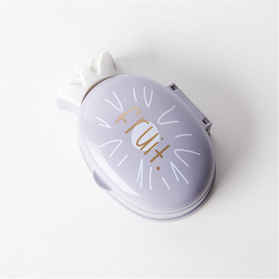 Prijenosna crtana kutija za sapun s ananasom s poklopcem Kupaonska vodootporna posuda za sapun Putna kutija za sapun Kupaonski pribor