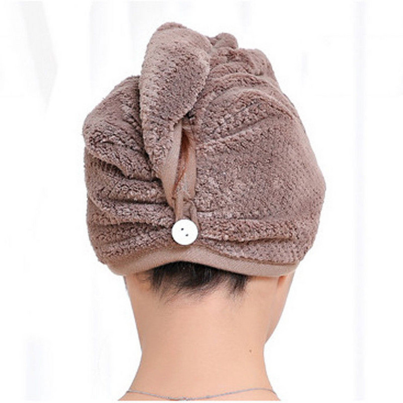 Ženska kosa Brzo sušeći ručnik za kupanje od mikrovlakana Turban s čvorom Twist Loop Wrap Šešir Kapa za kadu Kupaonski pribor