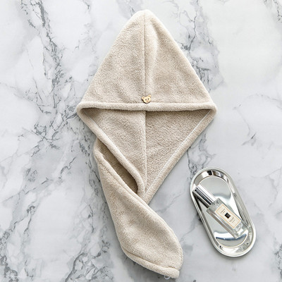 25 x 65 cm ātri nožūstošs dvielis, 1 gab., mikrošķiedras turbāna vannas rīks matu mazgāšanas vannas ietīšanas cepure Vannas istabas pogas galvas dvielis