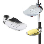 22 χιλιοστά 24 χιλιοστά 25 χιλιοστά ABS Πλαστική ράγα ντους Σαπουνιού Κουτί σαπουνιού Θήκη σαπουνιού παλέτα ράβδου ντουζιέρας για αξεσουάρ μπάνιου