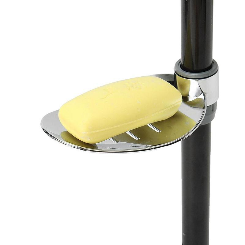 22 χιλιοστά 24 χιλιοστά 25 χιλιοστά ABS Πλαστική ράγα ντους Σαπουνιού Κουτί σαπουνιού Θήκη σαπουνιού παλέτα ράβδου ντουζιέρας για αξεσουάρ μπάνιου