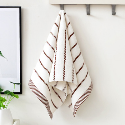 Podebljani pamučni ručnik za kupanje povećava upijanje vode Ručnik za kupanje za odrasle Jednobojni ručnik za lice od zlatne svile Mekani afinitet