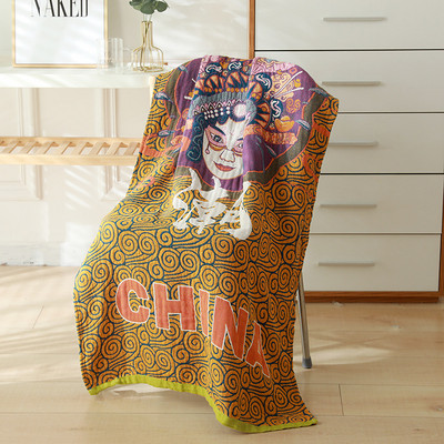 Krāsainas kokvilnas piecu slāņu marles vannas dvielis absorbējošs pieaugušo kokvilnas mājsaimniecības vannas dvielis kokvilnas vannas dvielis absorbējošs pludmales dvielis