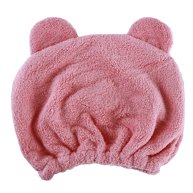 Kiiresti kuivatav juuksemüts lastele mikrokiust juustest turbaniga mähitud rätikuga vannimüts karu kuivadele juustele imav paksud juuksed