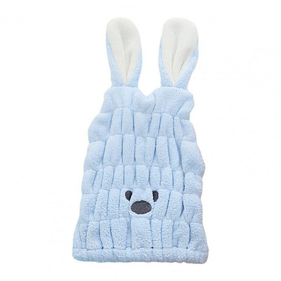 Izvrsna kapa za tuširanje Šešir za sušenje kose za višekratnu upotrebu, udobna, održava toplinu Ženska kapa za kosu s dizajnom zečića koja se brzo suši