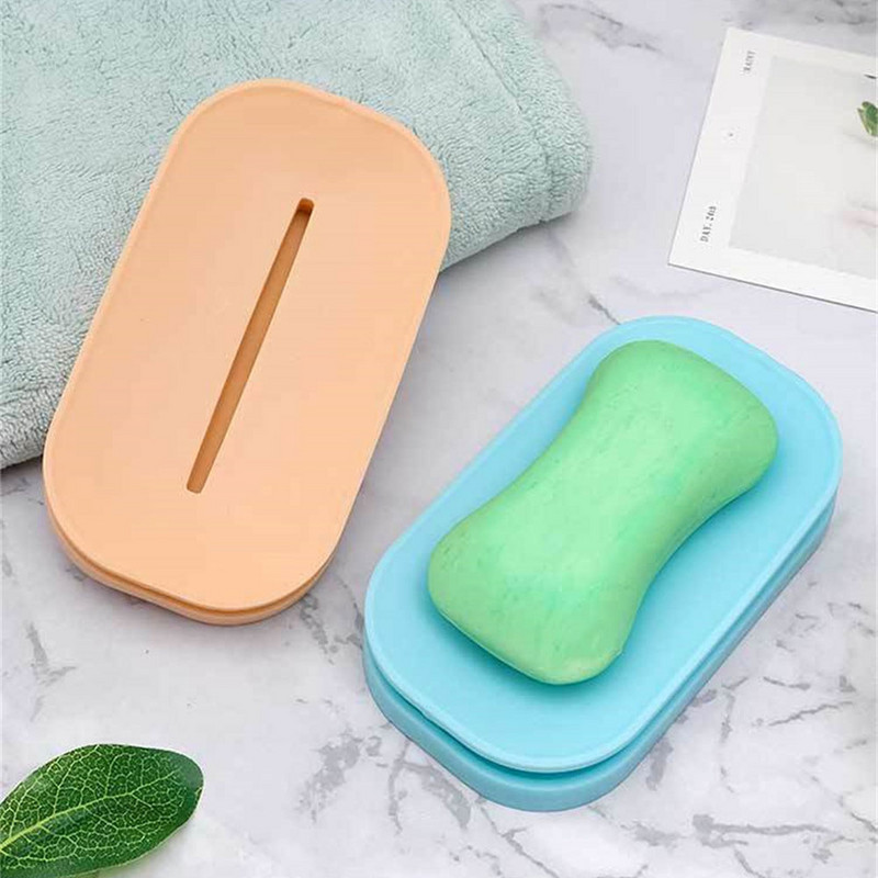 Putna prijenosna dvoslojna kutija za sapun Plastični stalak za sapun bez bušenja Nova kupaonska posuda Dvostruka kutija za sapun Spremnik Kutija za sapun