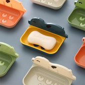 Kutija za sapun s lišćem Višenamjenska i praktična višeslojna kutija za sapun Kutija za sapun Hands-free Pjena za gnojivo Vodootporna drenažna kutija