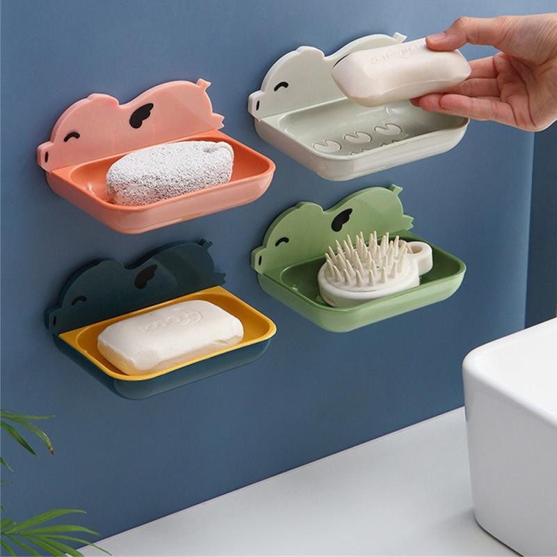 Kutija za sapun s lišćem Višenamjenska i praktična višeslojna kutija za sapun Kutija za sapun Hands-free Pjena za gnojivo Vodootporna drenažna kutija