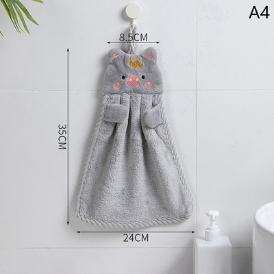 1kom Ručnik za ruke Slatki kućanski upijajući kuhinjski ručnik Lazy Rag Ručnik za brisanje Jednobojni dječji ručnik za ruke