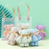 30/35/40/75 Poklon za vjenčanje, rođendan Medvjedić Ručnik Koralj Baršun Kreativni dar Ručnik za pranje lica Super upijajući mekani ručnik