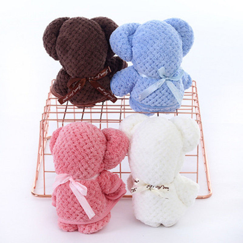 30/35/40/75 Poklon za vjenčanje, rođendan Medvjedić Ručnik Koralj Baršun Kreativni dar Ručnik za pranje lica Super upijajući mekani ručnik