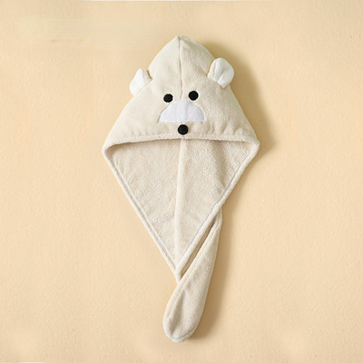 Prosop de păr nou pentru copii Fată Animal drăguț din desene animate Panda Vulpe Prosop de păr Poliester Absorb apă Prosop de păr pentru baie pentru copil