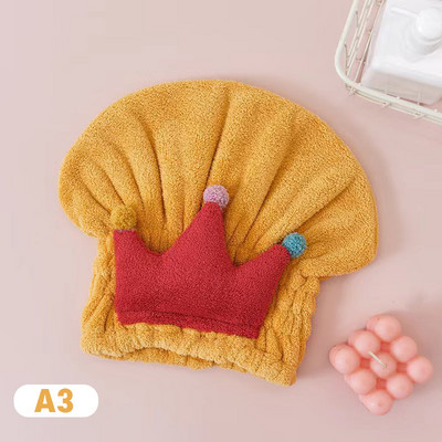 Jauki bērni, bērni, ātri izžāvējami mati, ietīti dvieļi, sausi mati, cepures, vannas cepures, pārnēsājamas koraļļu vilnas dušas cepures vannas piederumi.