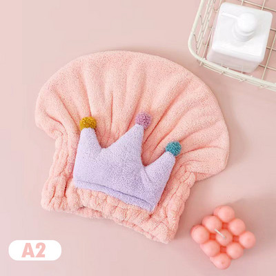 Jauki bērni, bērni, ātri izžāvējami mati, ietīti dvieļi, sausi mati, cepures, vannas cepures, pārnēsājamas koraļļu vilnas dušas cepures vannas piederumi.