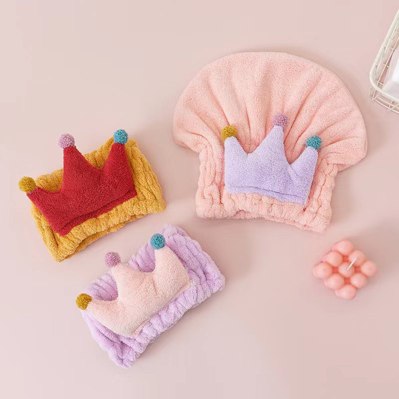 Jauki bērni, bērni, ātri izžāvējami mati, ietīti dvieļi, sausi mati, cepures, vannas cepures, pārnēsājamas koraļļu vilnas dušas cepures vannas piederumi.