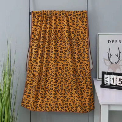 Sex Leopard Coral Fleece Ručnik za kupanje Mekani debeli kupaonski ručnik Upijajući kućanski ručnik za kupanje Ručnik za plažu za odrasle