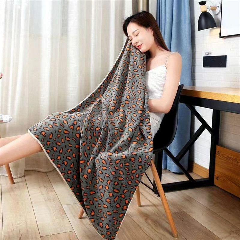 Sex Leopard Coral Fleece Ručnik za kupanje Mekani debeli kupaonski ručnik Upijajući kućanski ručnik za kupanje Ručnik za plažu za odrasle