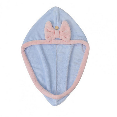 Matu žāvēšanas cepure, ļoti uzsūcoša, neizplūstoša, sausu matu cepure, neplīstoša, ātri žūstoša fiksējoša poga matu dvieļu iesaiņojums vannas istabai