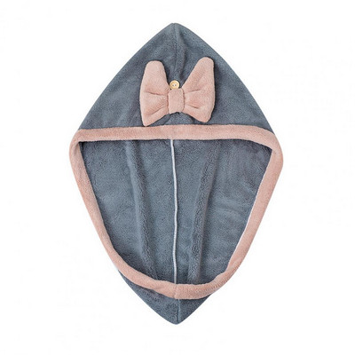 Matu žāvēšanas cepure, ļoti uzsūcoša, neizplūstoša, sausu matu cepure, neplīstoša, ātri žūstoša fiksējoša poga matu dvieļu iesaiņojums vannas istabai