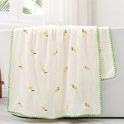 Izvezena zvijezda Mjesec Trešnja Medvjed Ručnik visoke gustoće Mekani ručnik od koraljnog flisa Upijajuće lice Ručnik za kupanje za odrasle Pokrivač za bebe