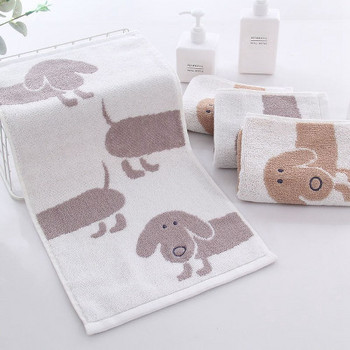 25*50 εκ. Πετσέτα για μωρά για το σπίτι Καθημερινά κινούμενα σχέδια Χαριτωμένα κεντημένα σκυλιά πετσέτες μωρών Κασκόλ Μπάνιου Βαμβακερά ρούχα για μωρά Προμήθειες μπάνιου προσώπου