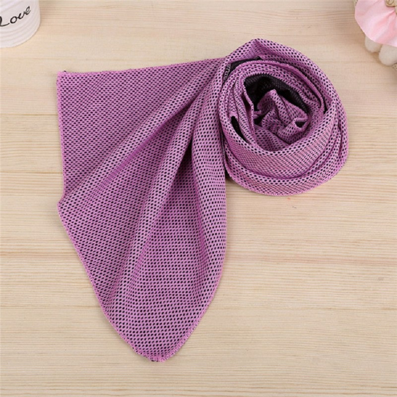 Sport Prosop de răcire cu uscare rapidă Înot Sală de gimnastică Călătorii Ciclism Vară Senzație de frig Prosoape de sport pentru a lua Carry 30*88cm