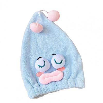 Υπέροχη πετσέτα για στέγνωμα μαλλιών Καπέλο στεγνώματος κεφαλής Απαλό φιλικό προς το δέρμα Καπέλο στεγνώματος μαλλιών Keep ζεστό