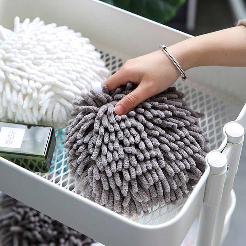 Za ručnike od šenile Kuhinja Kupaonica Lopta ručnika za ruke s petljama za vješanje Brzo sušeći mekani upijajući ručnici od mikrofibre Novo