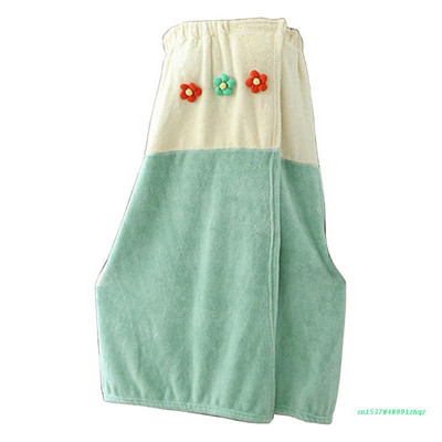 Umotavanje ručnika za kosu za žene Haljina za kupanje od koraljnog flisa Suknja Šešir za sušenje kose u obliku cvijeta Turbani za kosu za mokru dugu kosu Super mekani