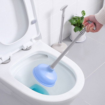 Инструмент за премахване на запушване на бутало за тоалетна Чистка на тоалетна тръба Инструмент за отпушване за баня, кухненска мивка, дренаж, душ вана